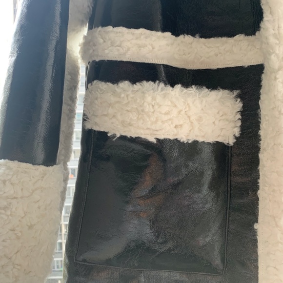 Fashion Nova - Baddest In The Streets Coat - Faux Leather Trench Coat - Picture 5 of 6